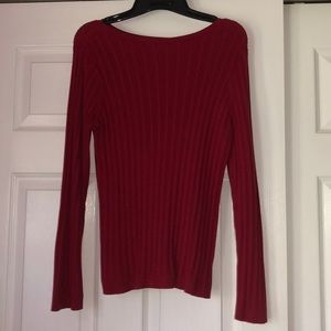 Ribbed Red Sweater
